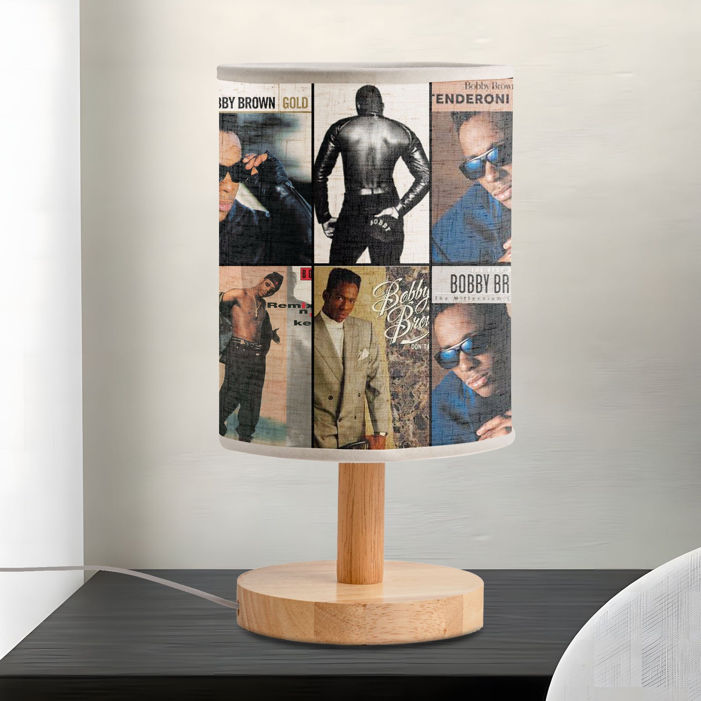 Bobby Brown Album Art Table Lamp – Classic R&B Decorative Light