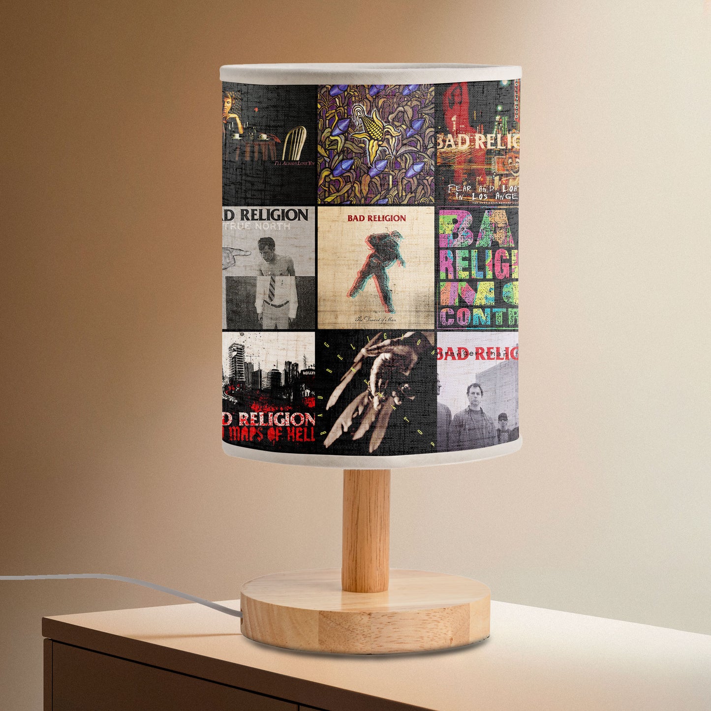 Bad Religion Album Art Collage Lamp