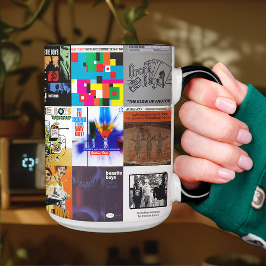 Beastie Boys Accent Mug – Classic Album Cover Collage Gift