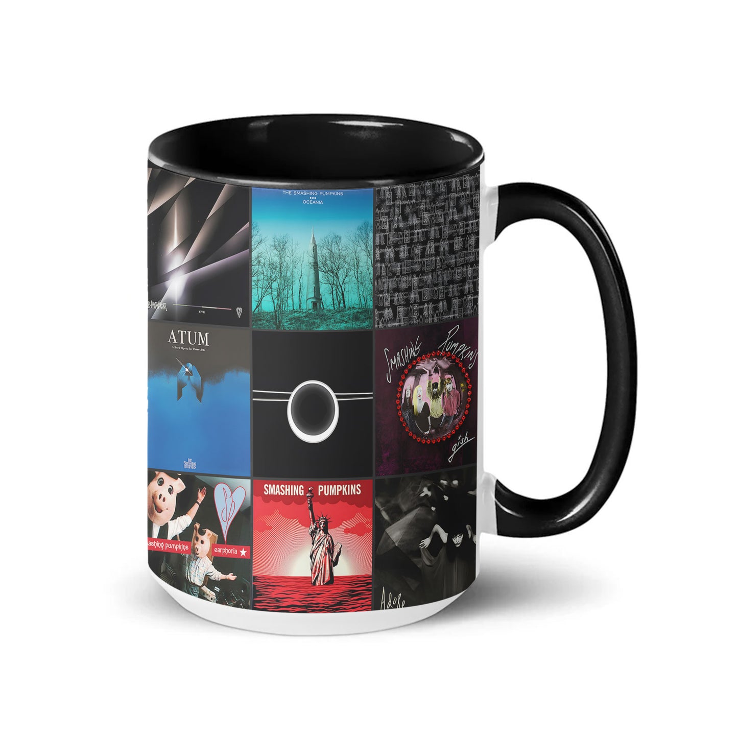 The Smashing Pumpkins Accent Mug – Iconic Album Art Collage Gift