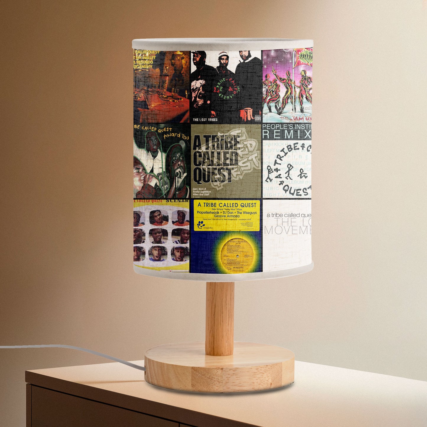 A Tribe Called Quest Fabric Lamp – Hip-Hop Soul & Glow 🎧✨