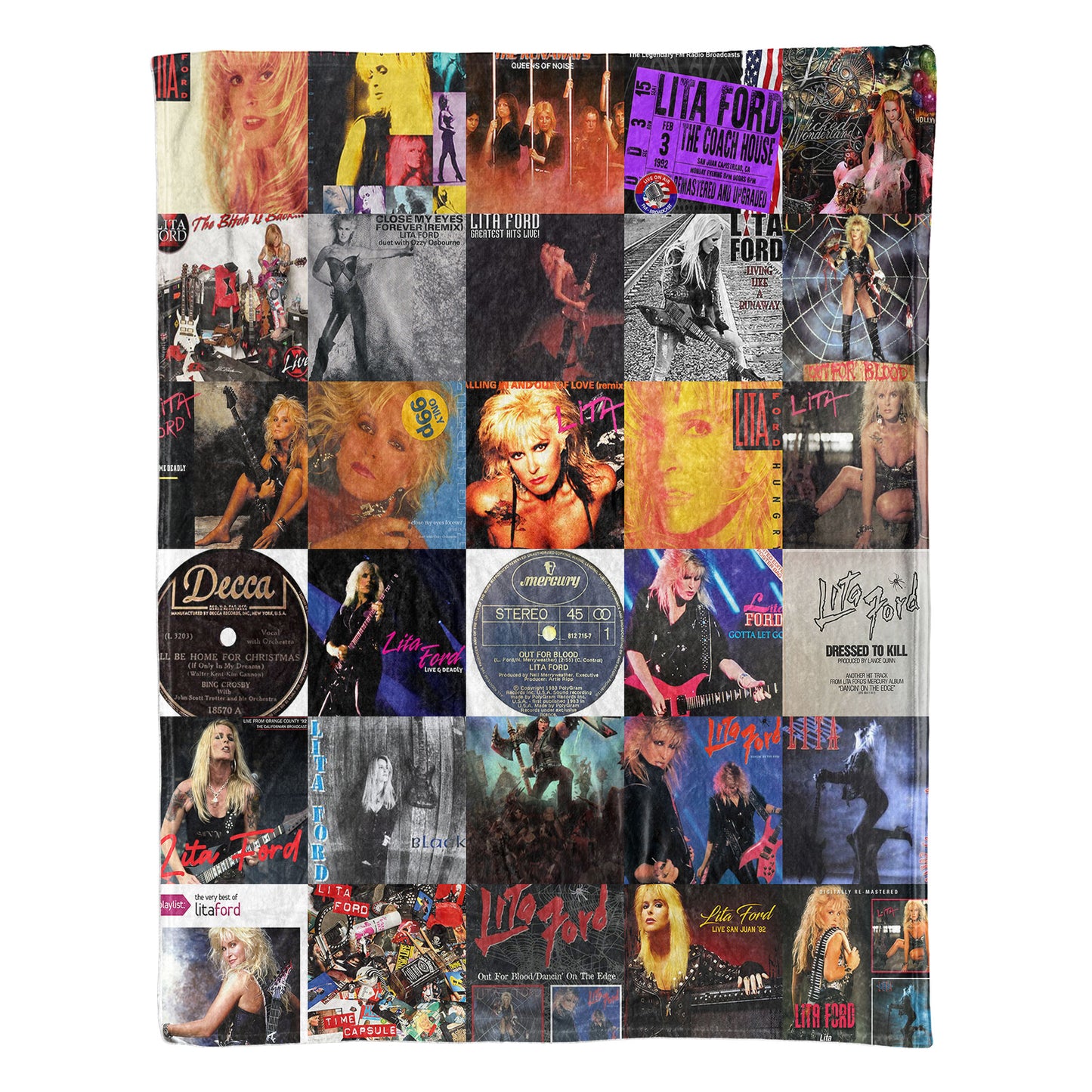 Lita Ford Sherpa Blanket – A Fierce Rock-Queen Tribute for True Fans