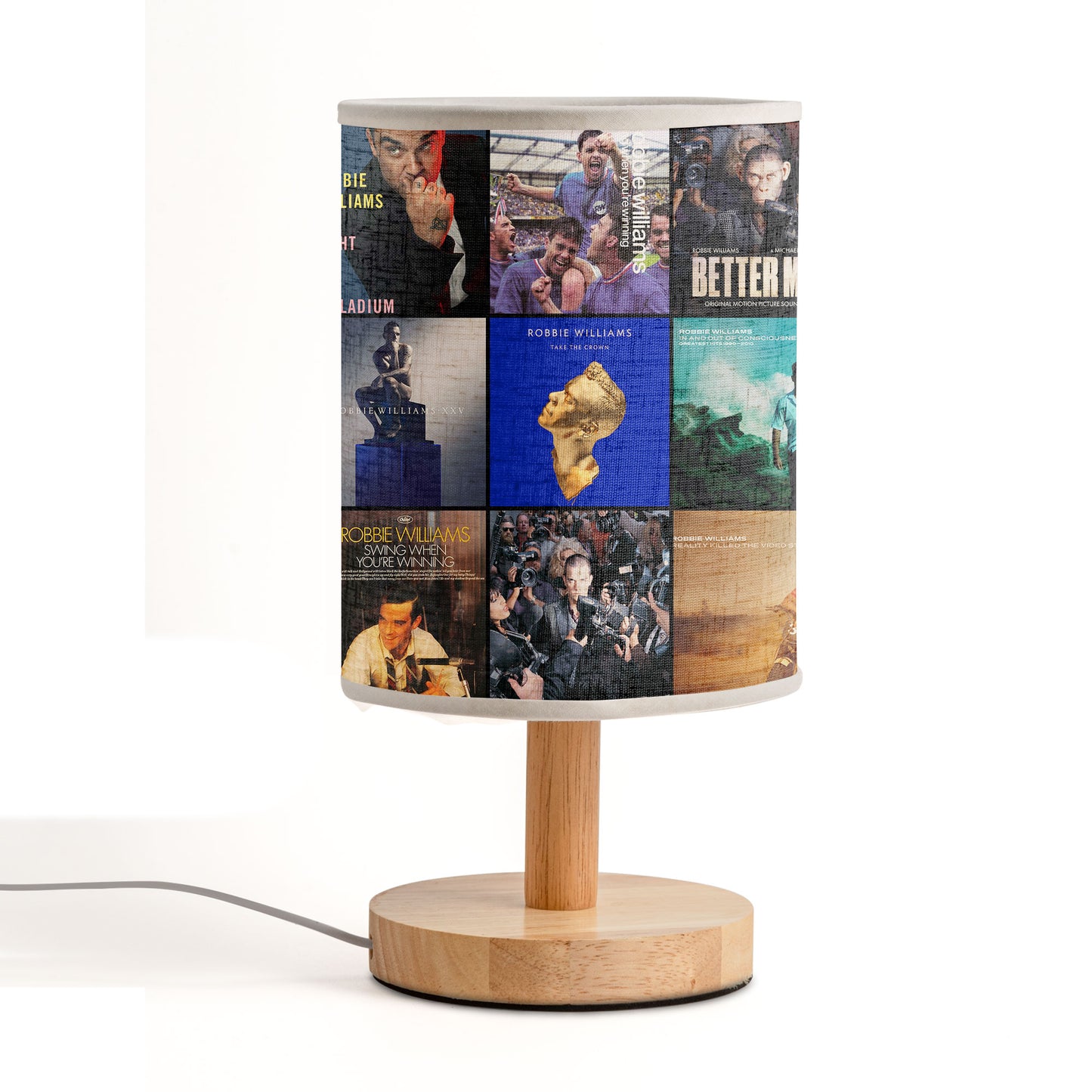 Robbie Williams Album Cover Lamp – Pop Legend Table Light