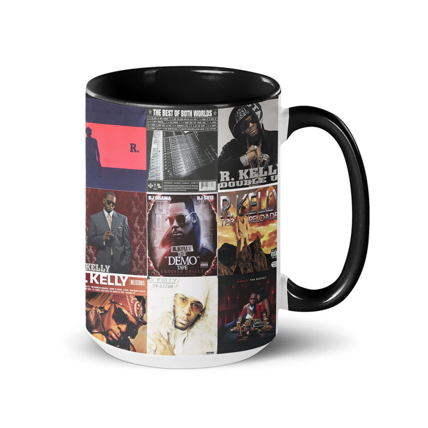 R. Kelly Accent Mug – R&B Album Collage Gift