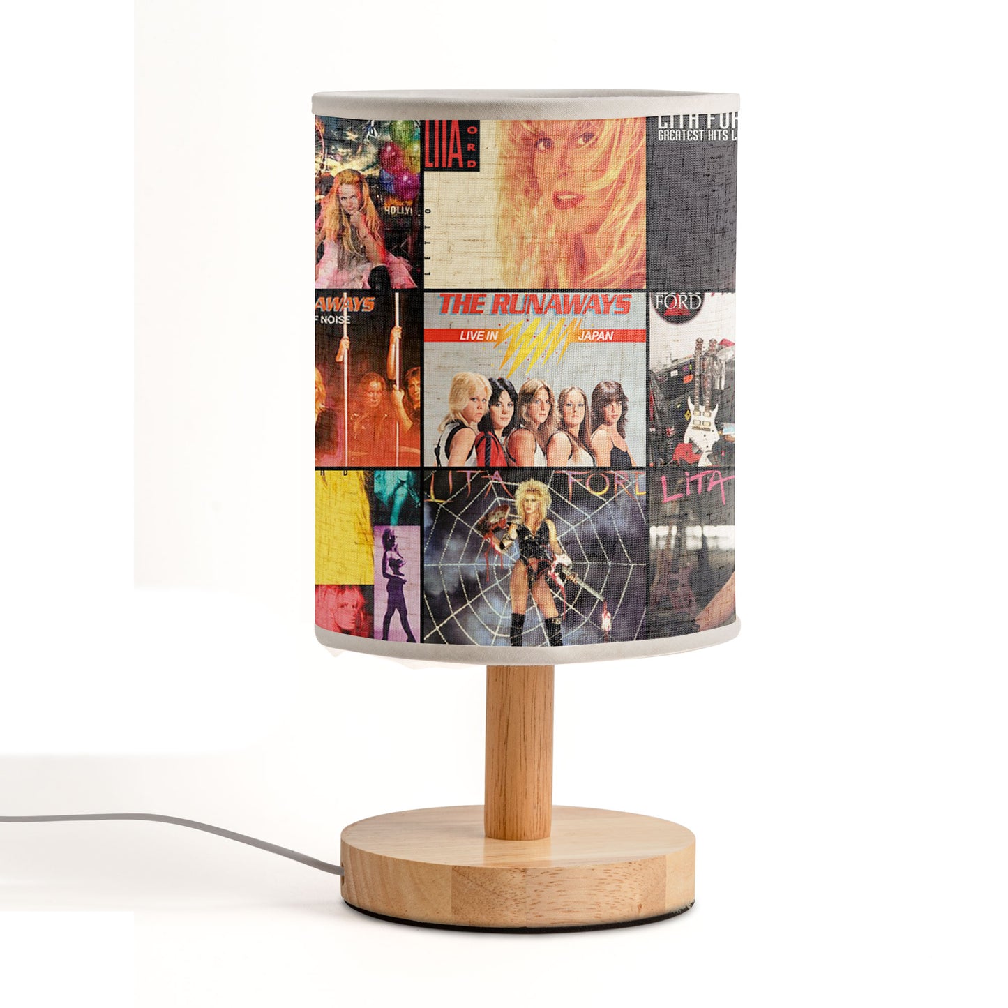 Lita Ford Album Art Lamp – 80s Glam Rock Night Light for Music Lovers