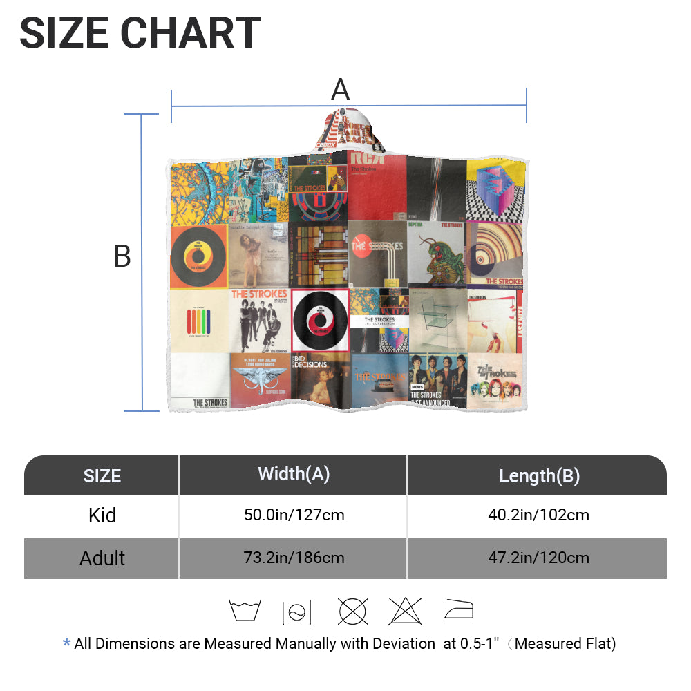 The Strokes Wearable Hooded Blanket – Indie Rock Nostalgia You Can Wear