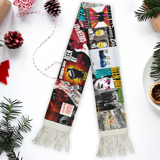 Green Day Scarf – A Bold Winter Essential for Pop-Punk Fans