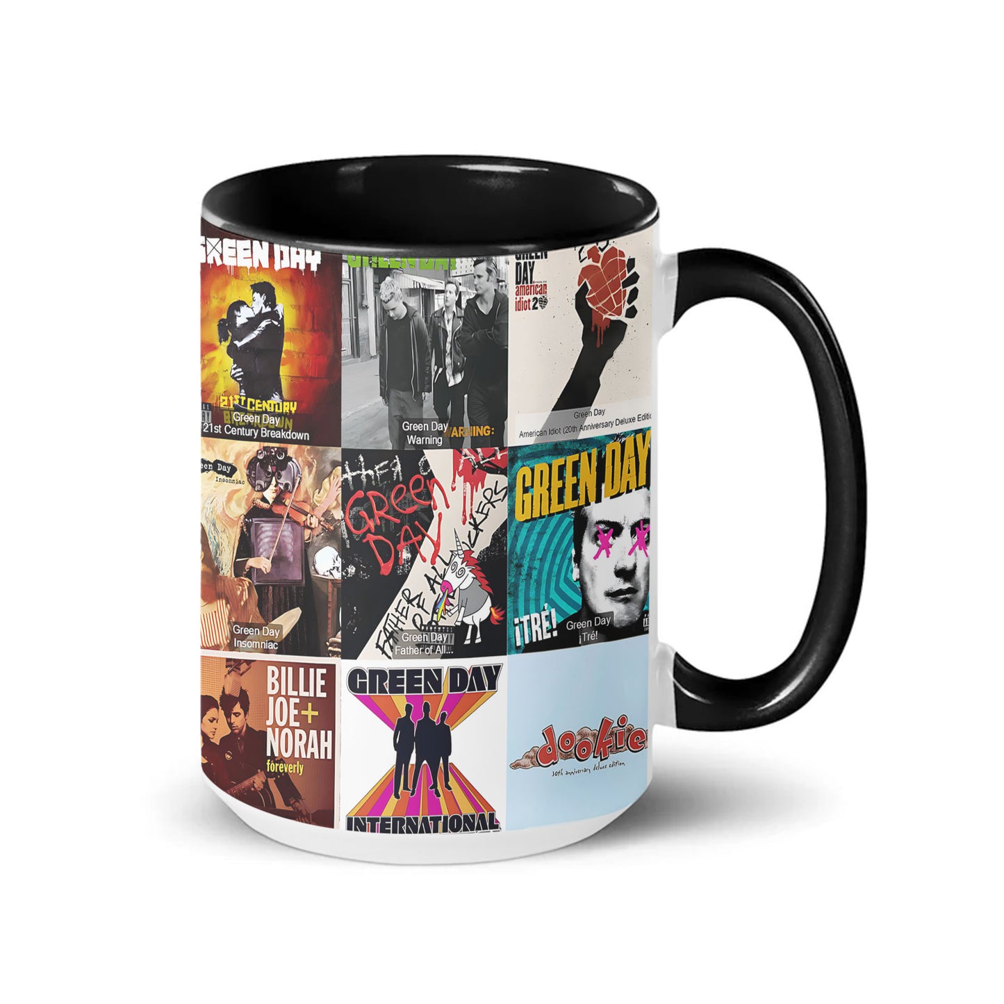 Green Day Accent Mug – Classic Album Cover Collage Gift