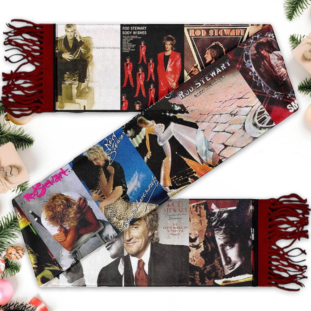 Rod Stewart Scarf – A Cozy Tribute to a Rock & Soul Icon