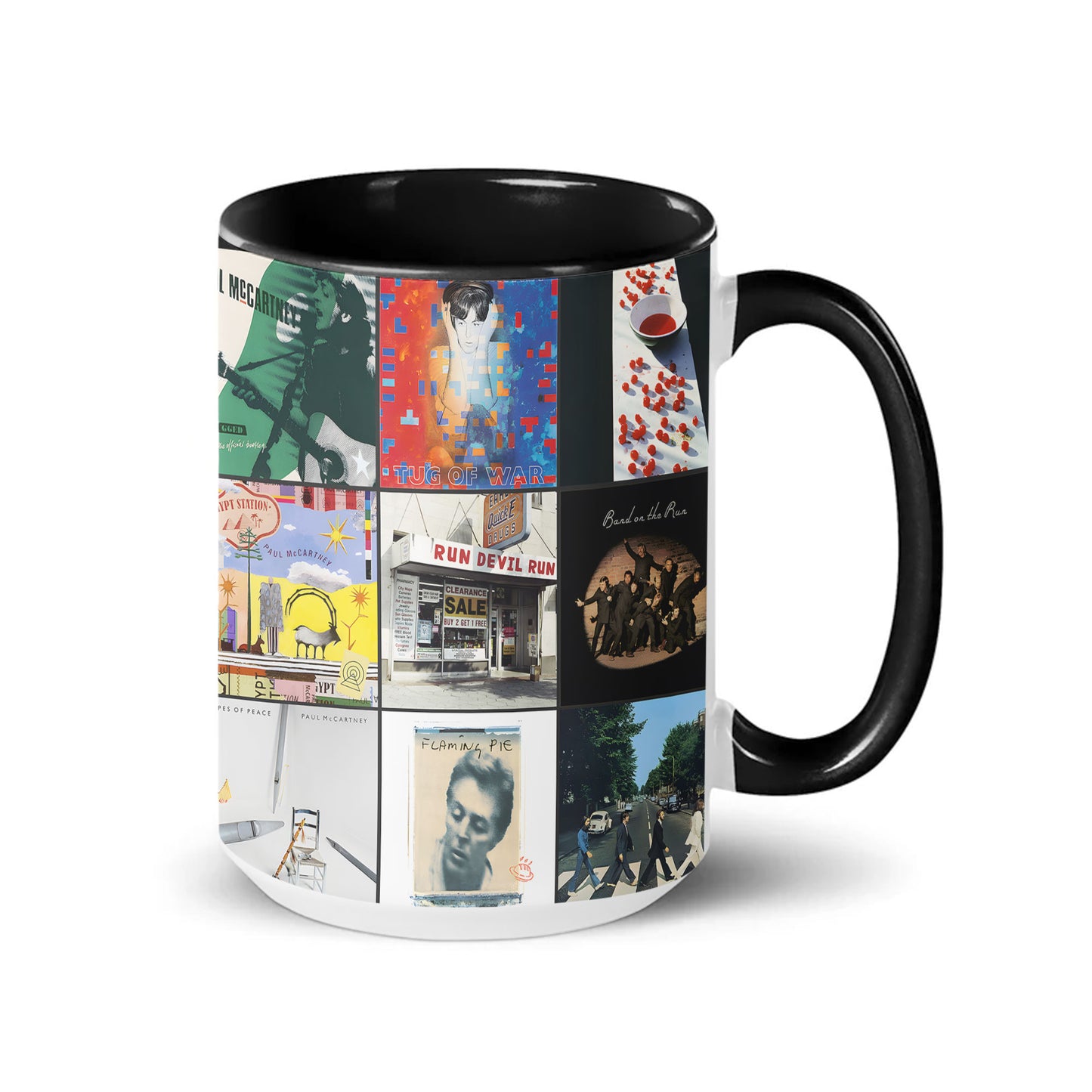 Paul McCartney Accent Mug – Iconic Album Cover Collage Gift