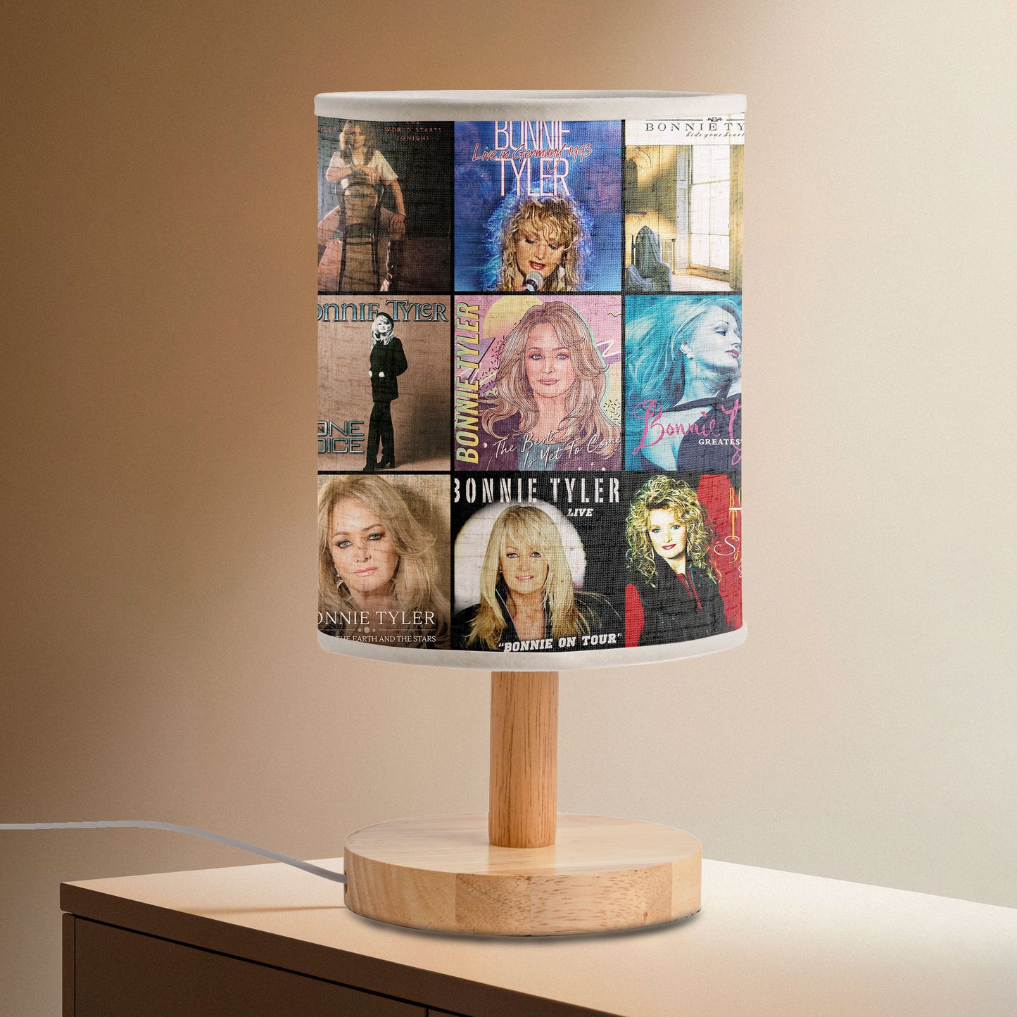 Bonnie Tyler Album Cover Lamp – Retro Pop Rock Nostalgia Decor