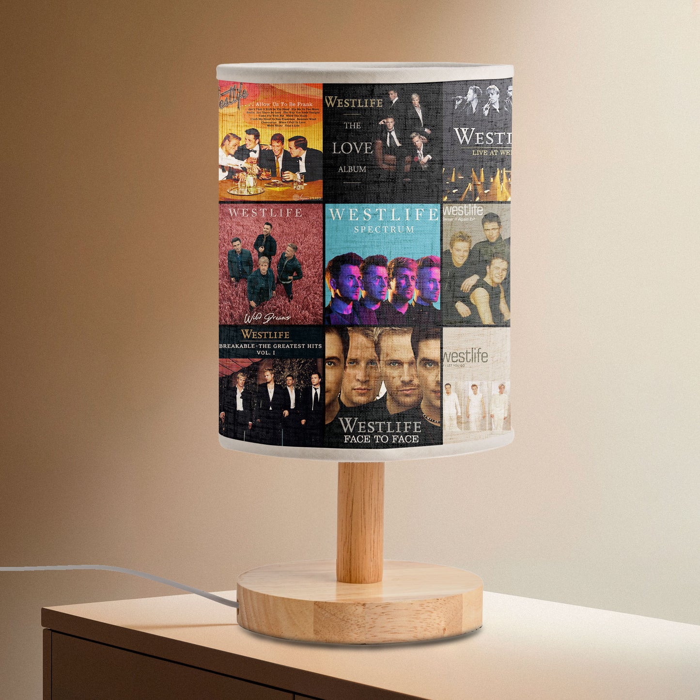 🌅 Westlife Album Art Lamp – Harmony & Heart in Every Glow