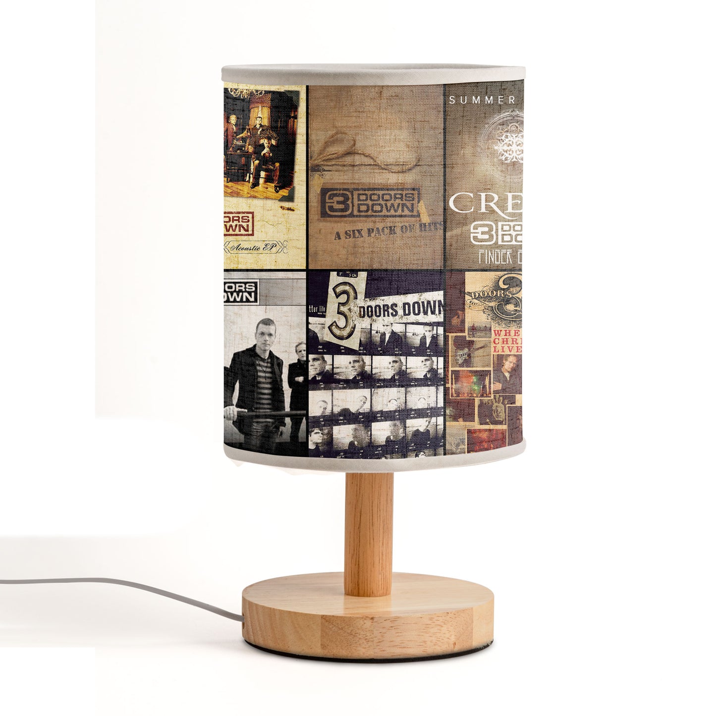 3 Doors Down Fabric Lamp – Classic Rock Soul Album Art Collection