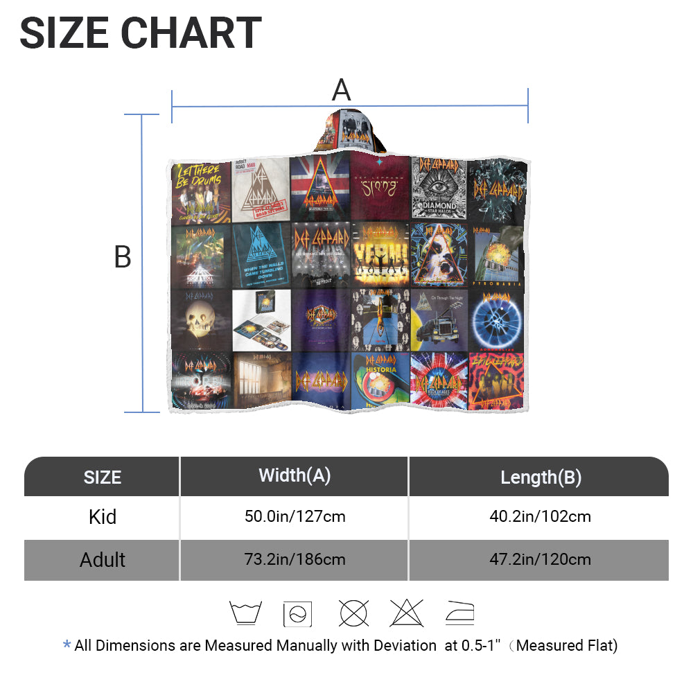 Def Leppard Wearable Hooded Blanket – Arena Rock Energy You Can Wear