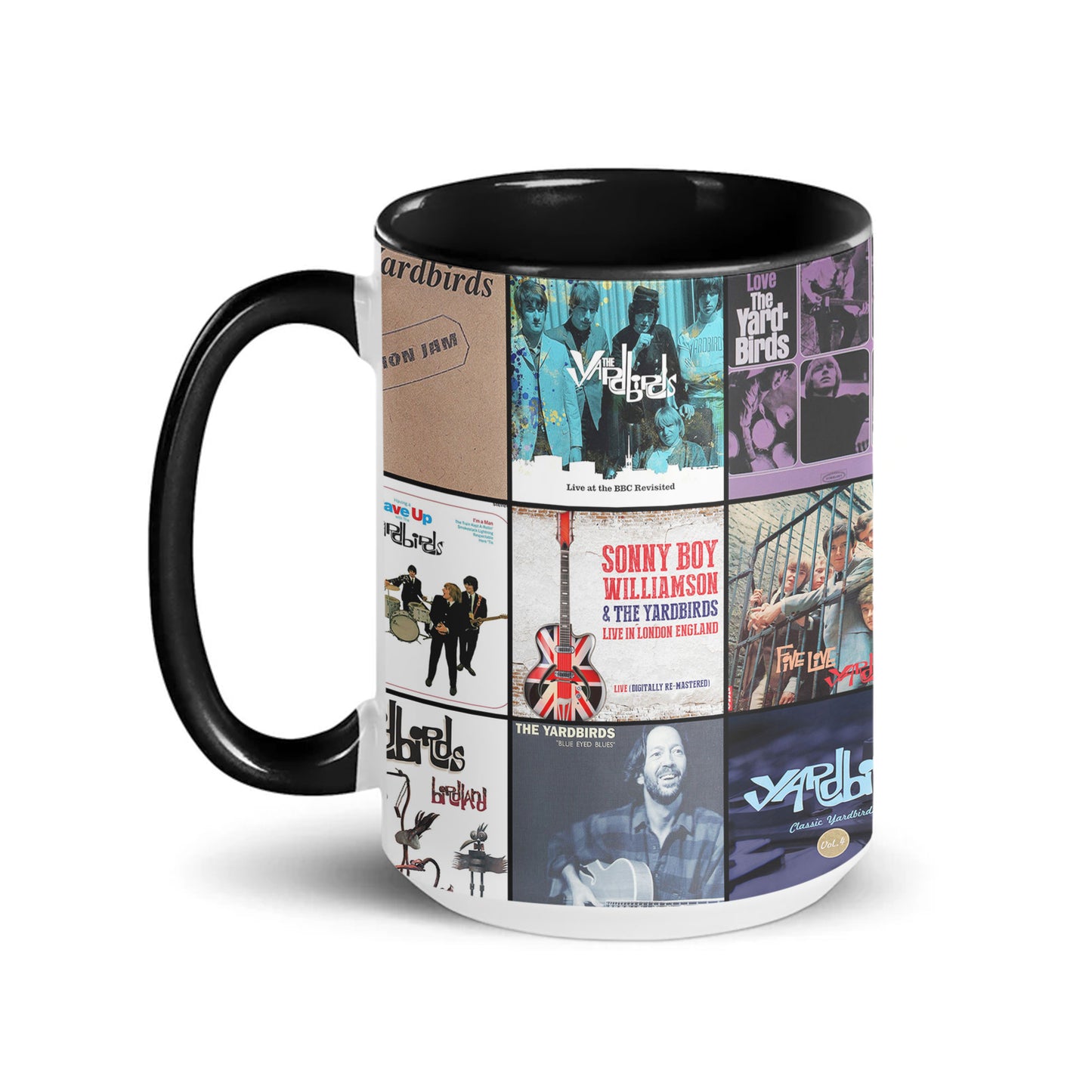 The Yardbirds Accent Mug – Classic Album Cover Collage Tribute