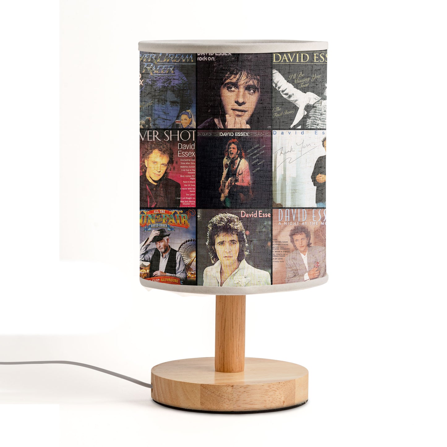 David Essex Fabric Lamp – Vintage Pop Legend Album Art Collection