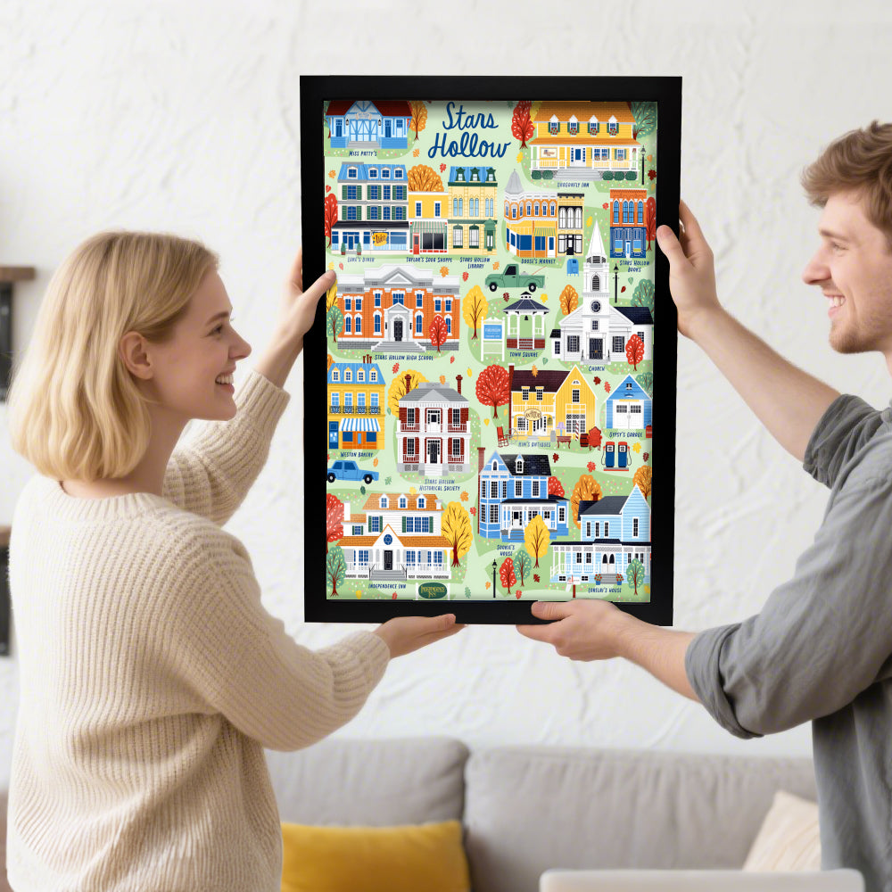 Stars Hollow Map Poster – Gilmore Girls Inspired Wall Art