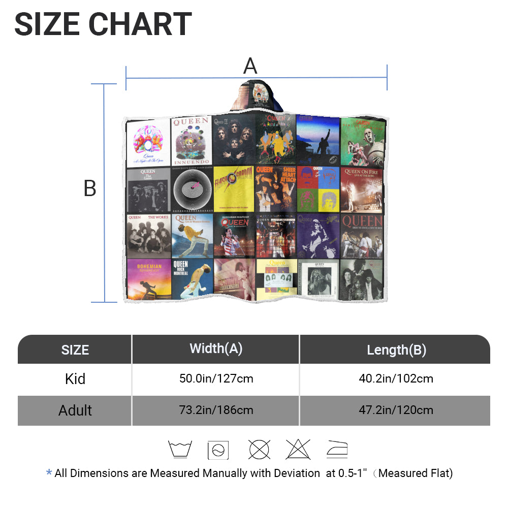 👑 Queen Wearable Hooded Blanket – The Champions’ Comfort Edition