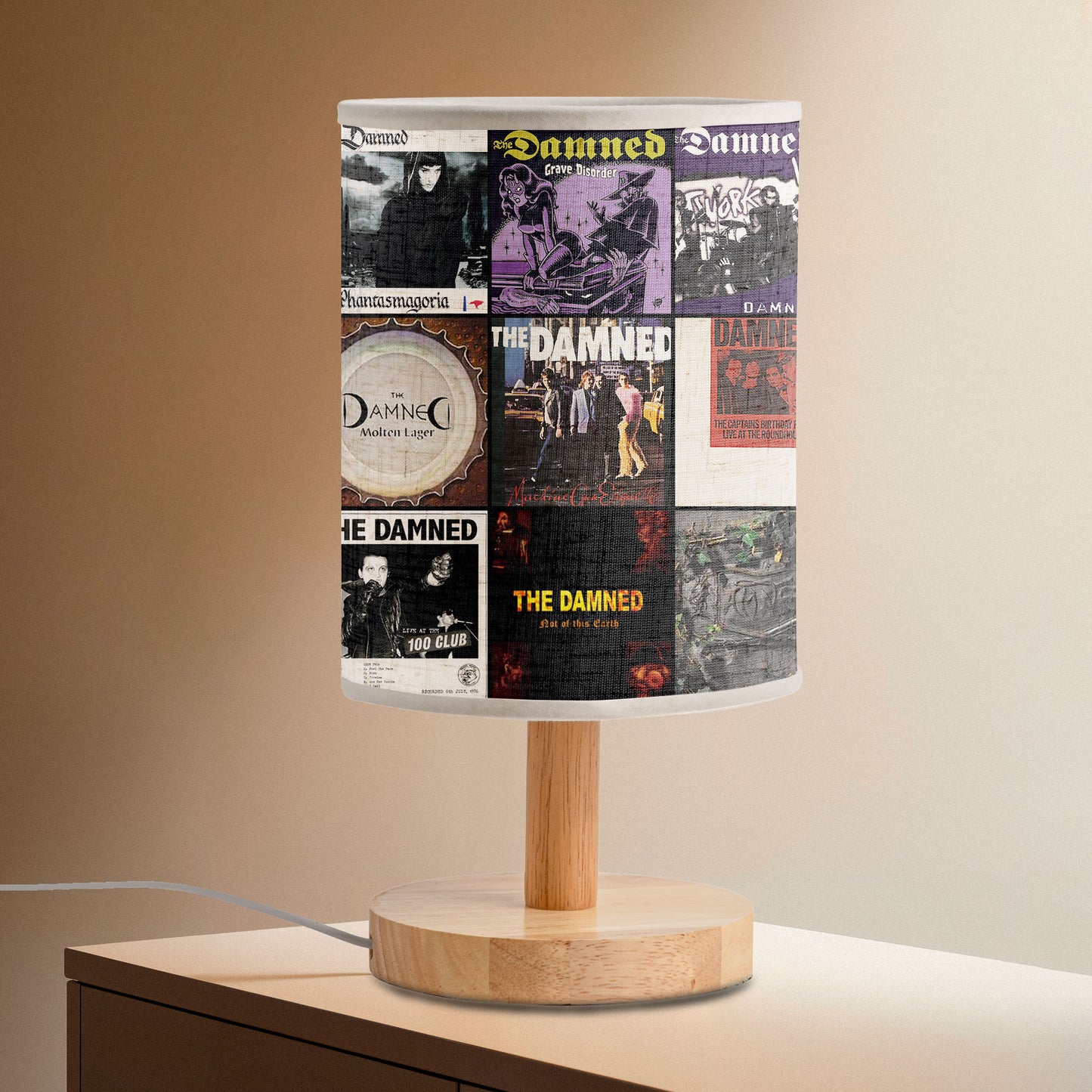 💀 The Damned Album Art Lamp – Punk Chaos & Gothic Flair