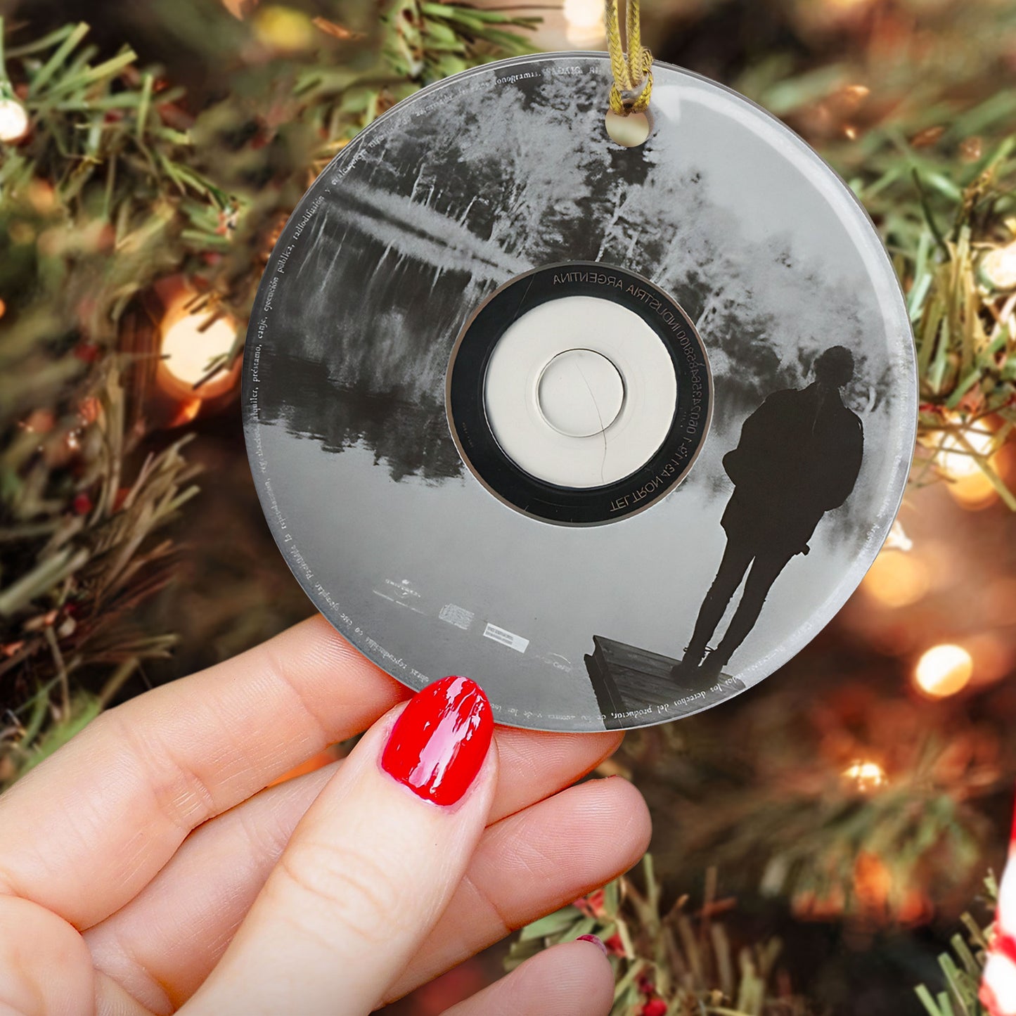 Evermore Taylor Swift CD Ceramic Ornament – Holiday Music Keepsake Decoration