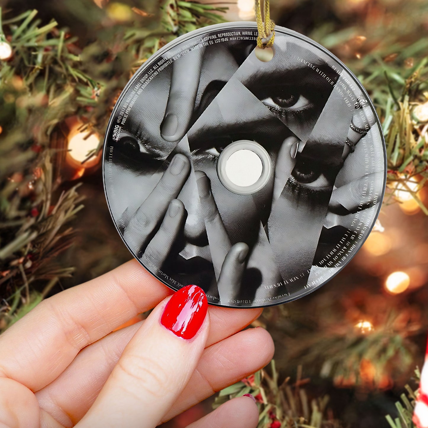 Fearless Taylor Swift CD Ceramic Ornament – Holiday Music Keepsake Decoration2