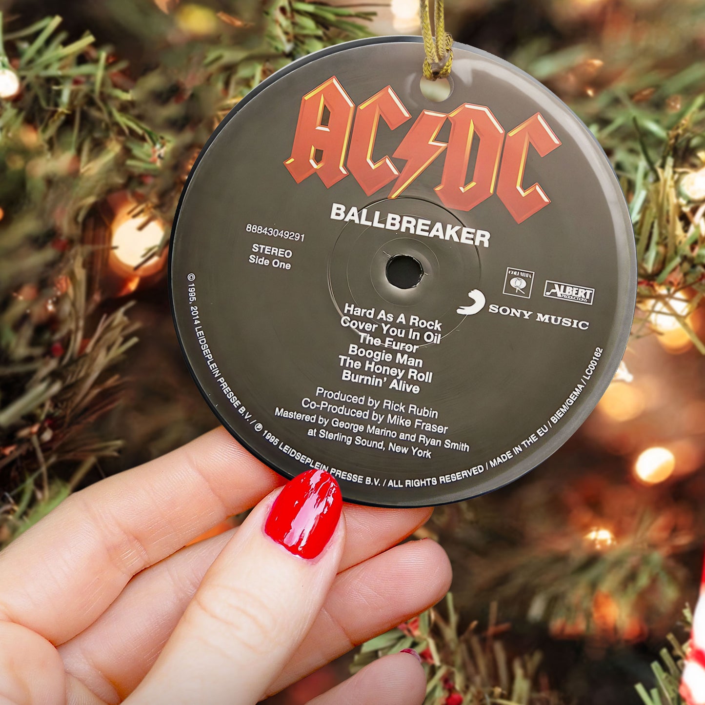 Ballbreaker Hard Rock Ceramic Ornament – Classic Album Cover Holiday Decoration