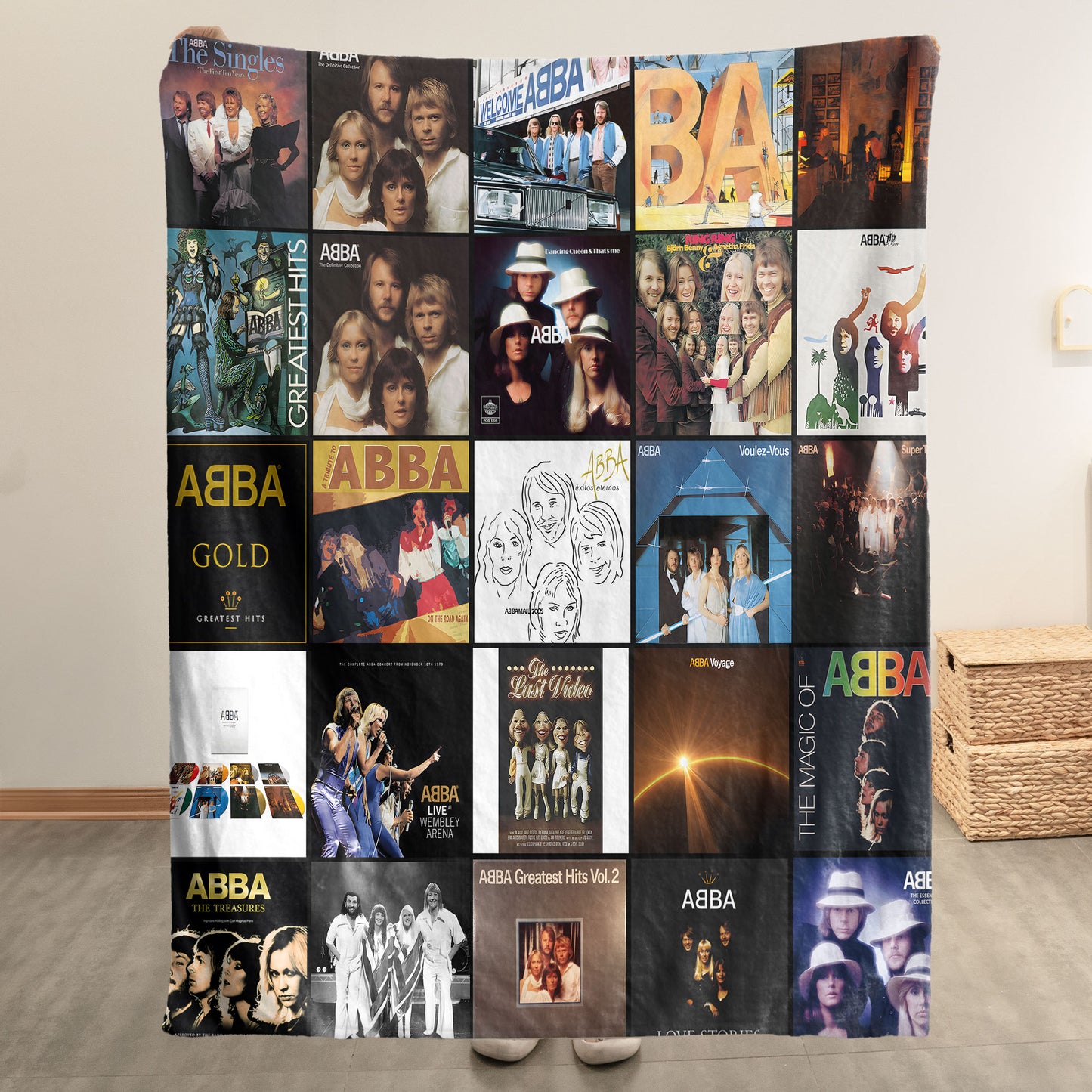 ABBA Sherpa Blanket – Cozy Nostalgia Wrapped in Iconic Album Art