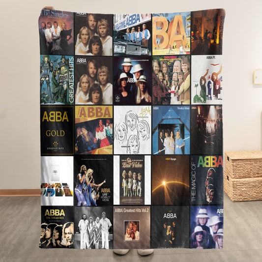 ABBA Sherpa Blanket – Cozy Nostalgia Wrapped in Iconic Album Art