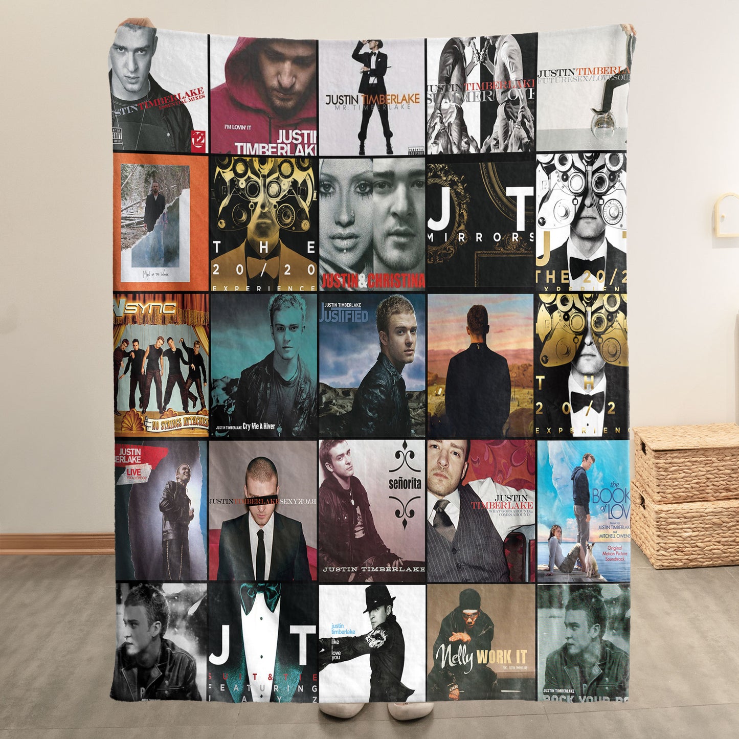 Justin Timberlake Sherpa Blanket – A Pop & R&B Icon Tribute for True Fans
