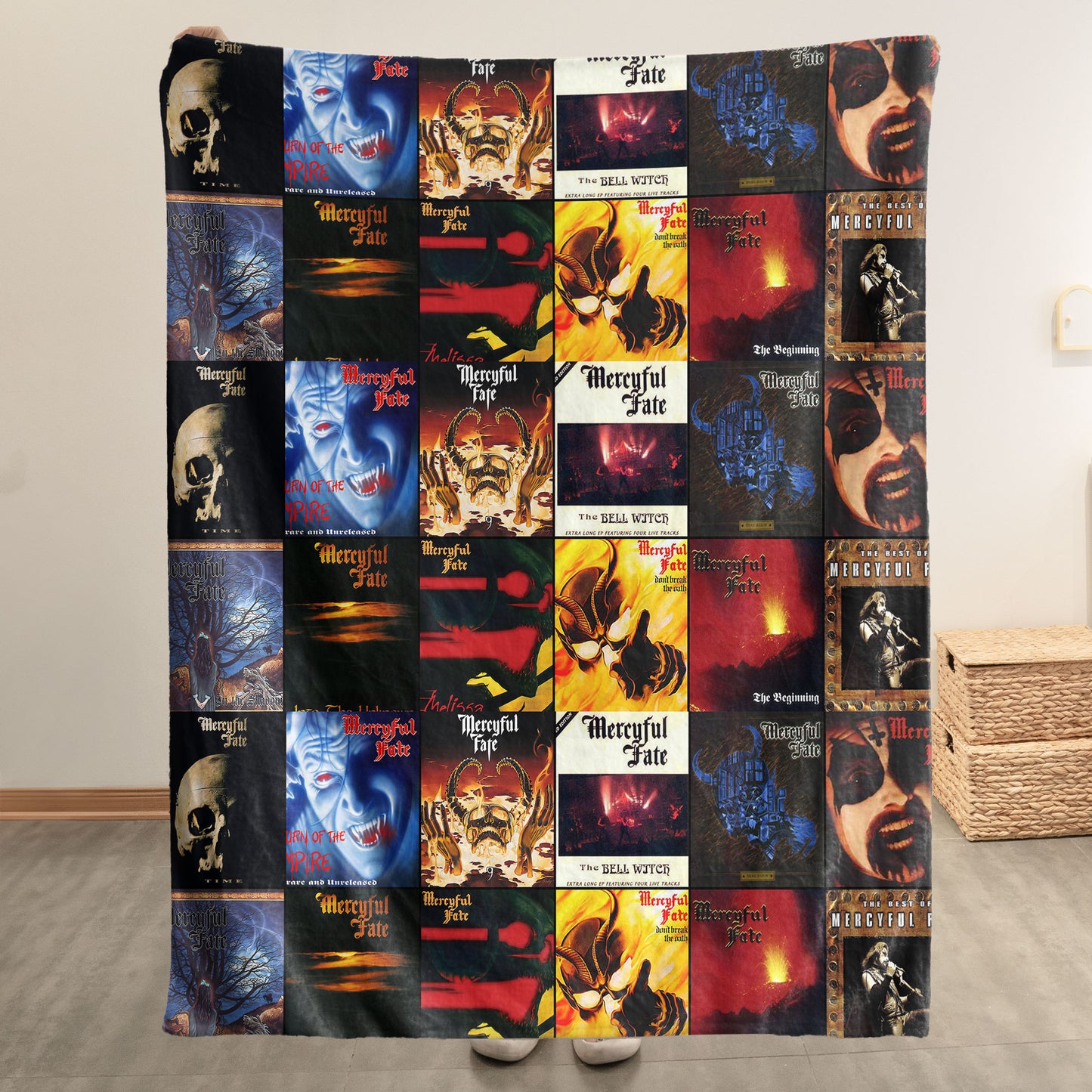 Mercyful Fate Sherpa Blanket – A Dark Heavy Metal Tribute for True Fans