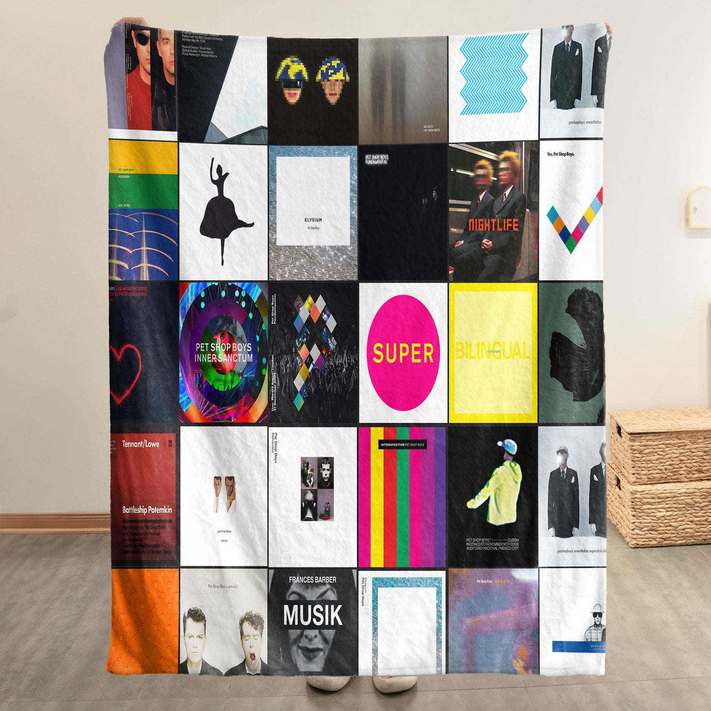 Pet Shop Boys Sherpa Blanket – A Synth-Pop Icon Tribute for True Fans