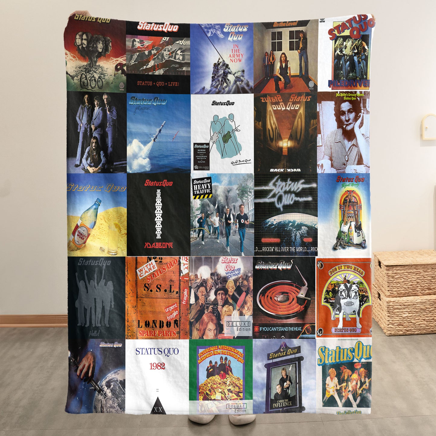 Status Quo Sherpa Blanket – A Rock ’n’ Roll Tribute for Lifelong Fans