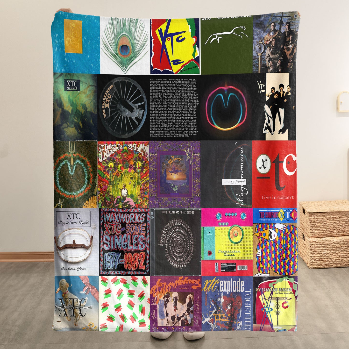 XTC Sherpa Blanket – Art-Pop Warmth Wrapped in Iconic Album Imagery