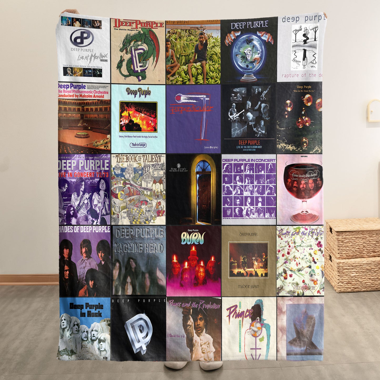 Deep Purple Sherpa Blanket – Classic Rock Warmth for True Legends Fans