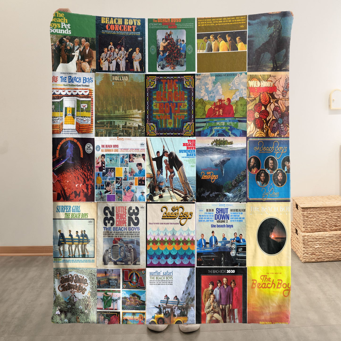 The Beach Boys Sherpa Blanket – A Sun-Soaked Tribute to Timeless California Classics