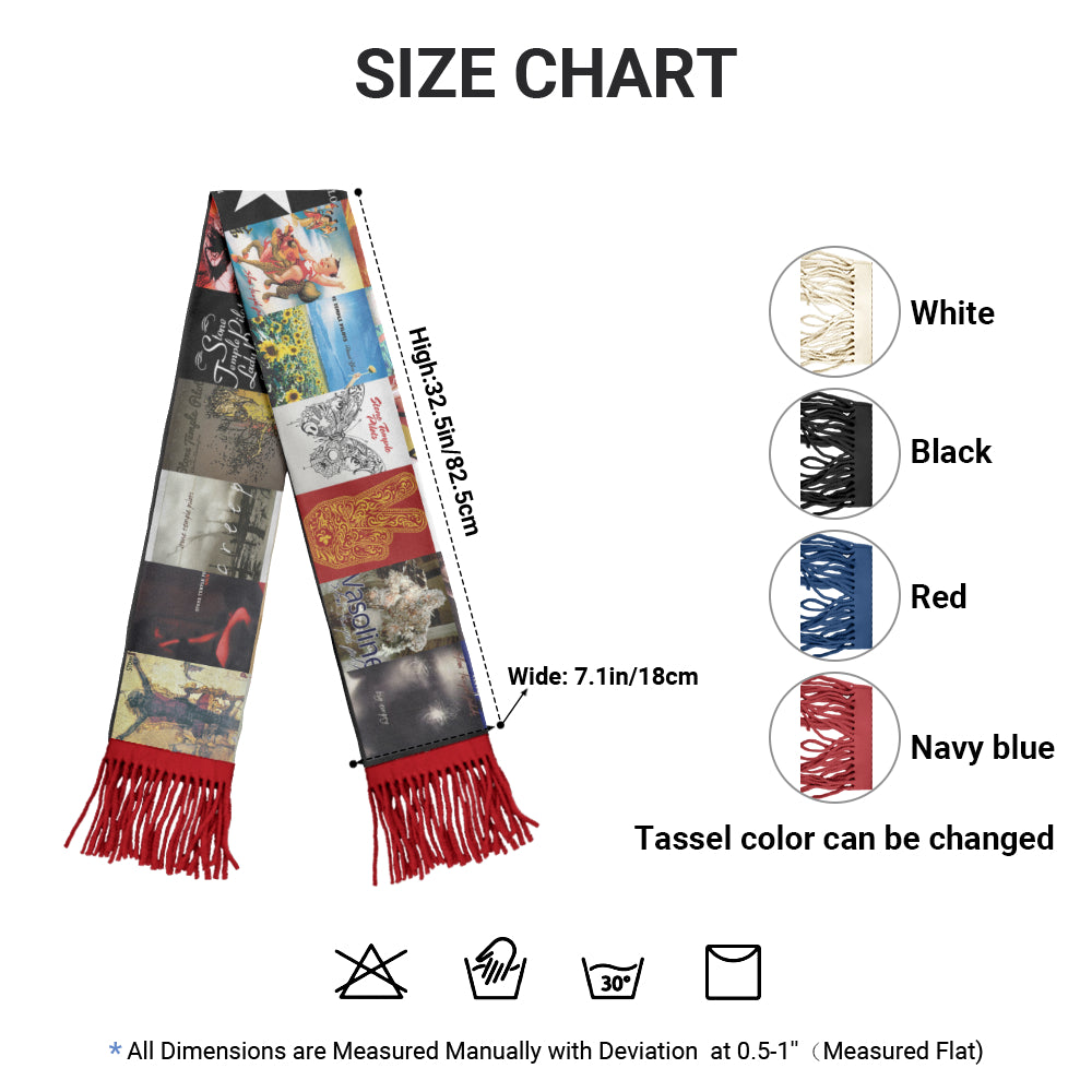Stone Temple Pilots Album Collage Scarf – Grunge Rock Fan Gift