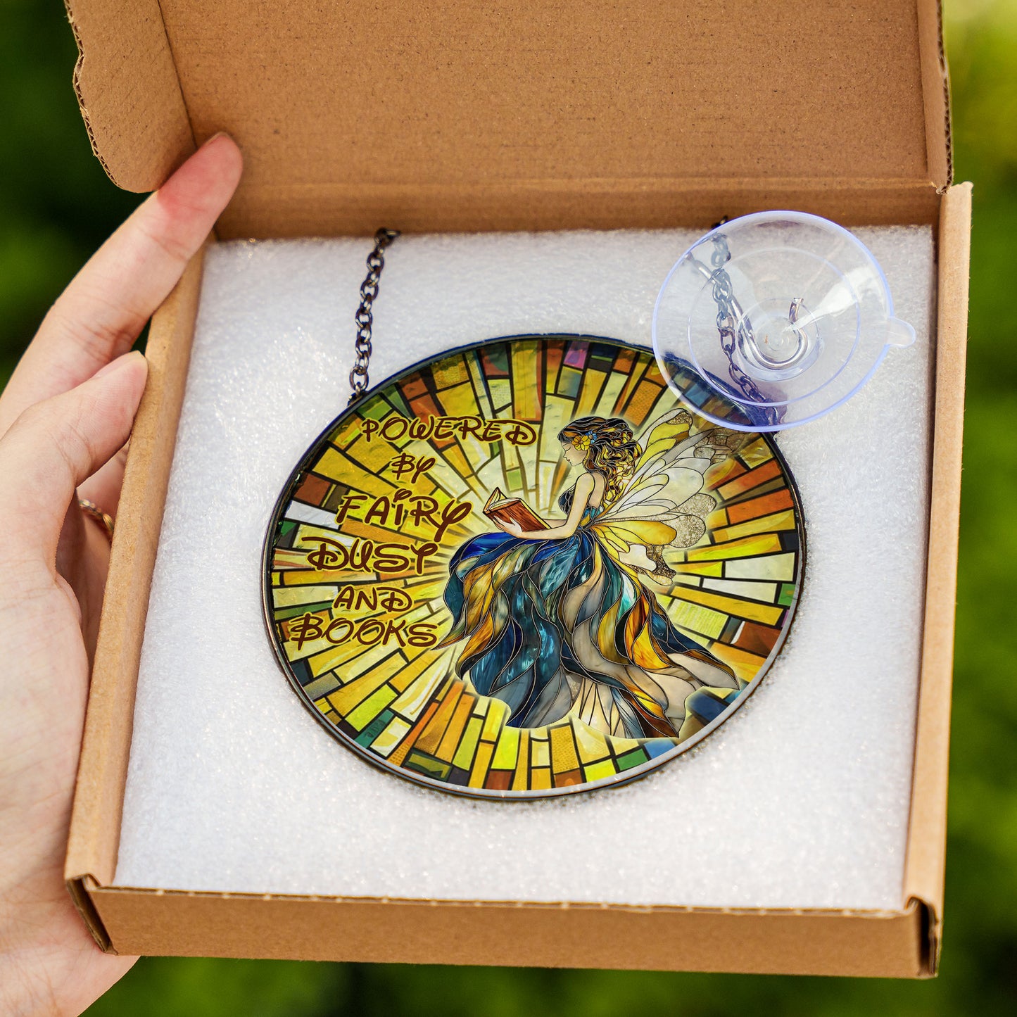 Stained Glass Suncatcher Glass Fairy Dust