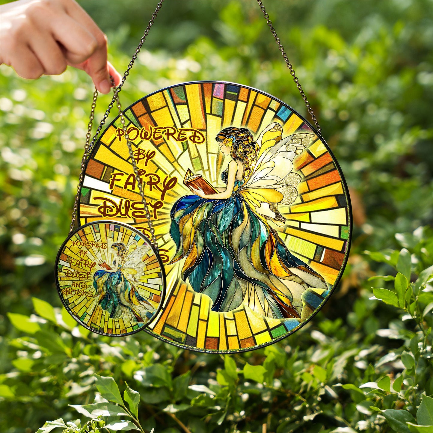 Stained Glass Suncatcher Glass Fairy Dust