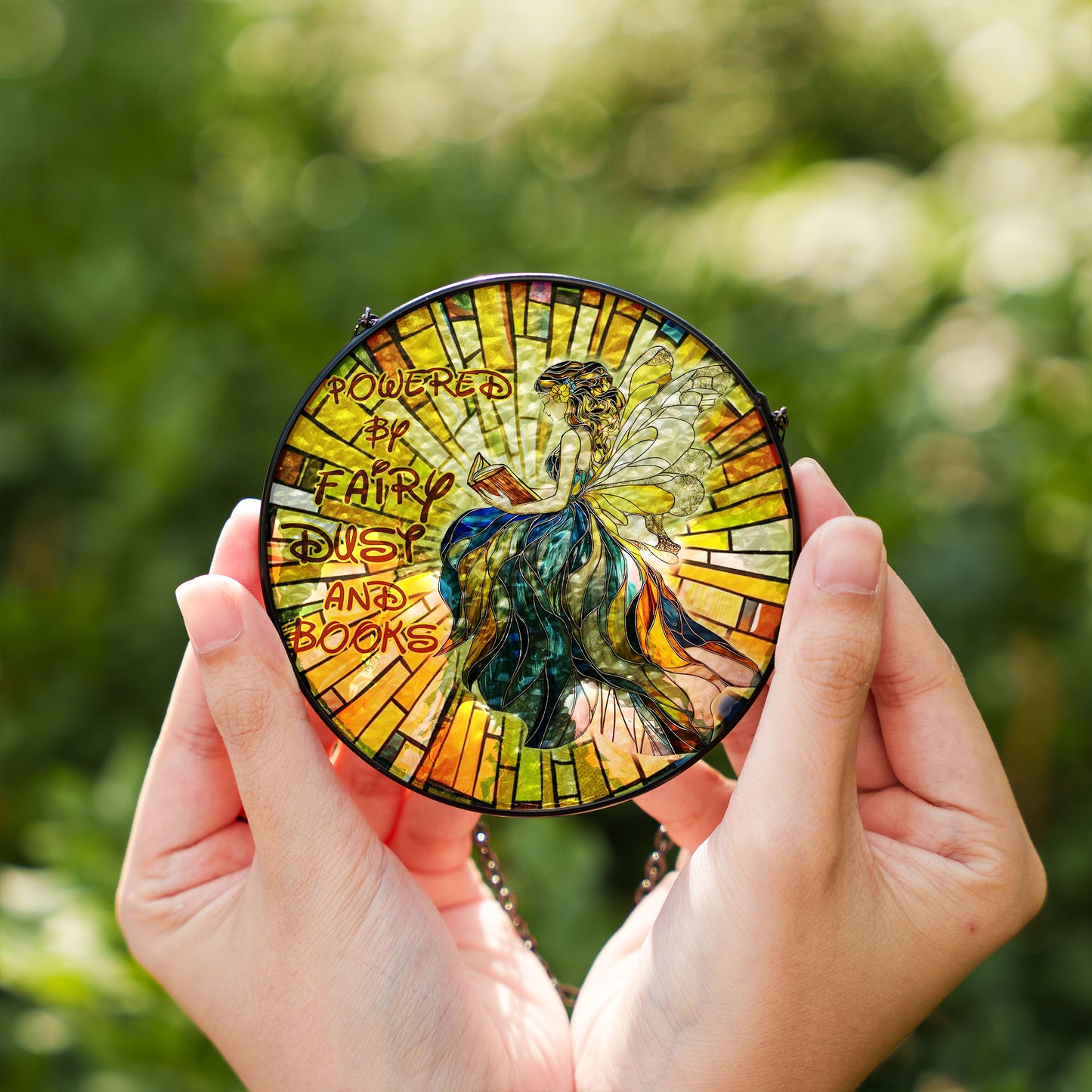 Stained Glass Suncatcher Glass Fairy Dust