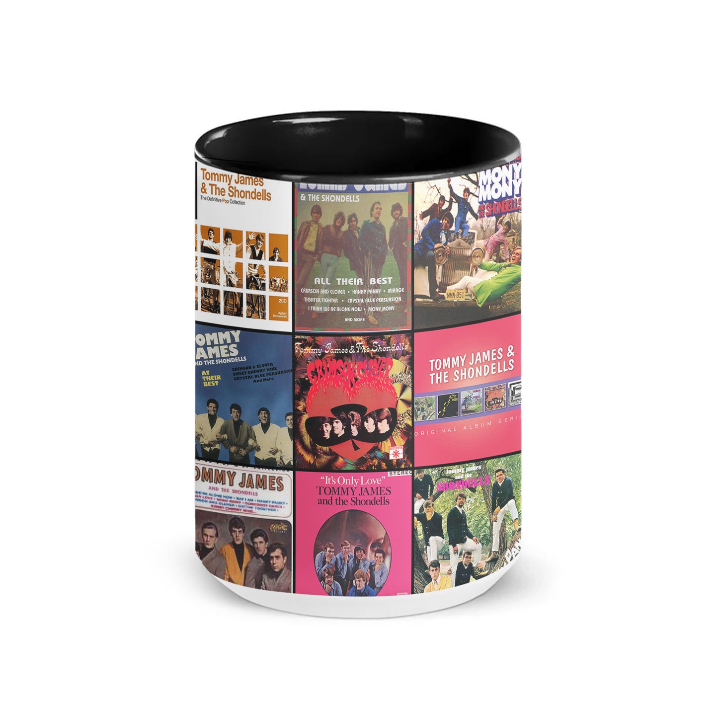 Tommy James & The Shondells Accent Mug – Classic Hits Album Cover Collage Gift