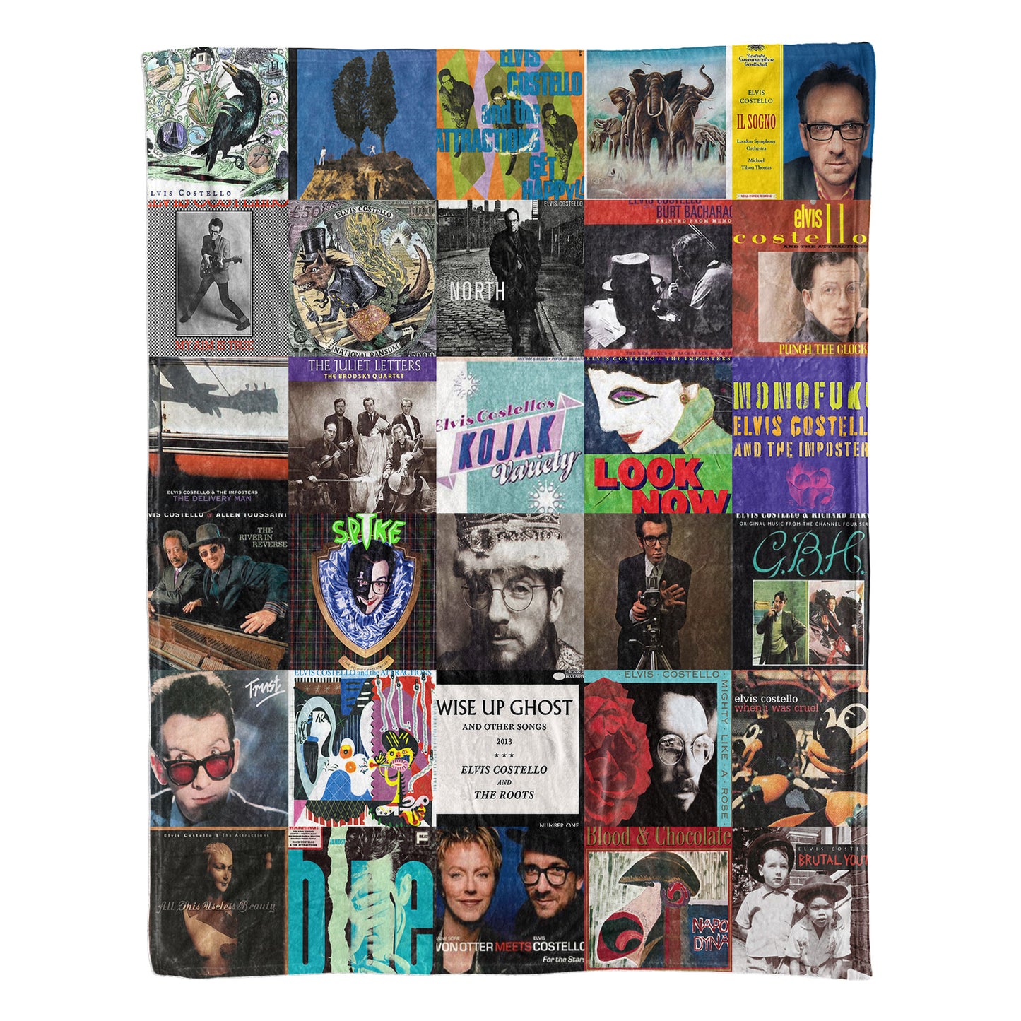 Elvis Costello Sherpa Blanket – A Timeless Journey Through His Iconic Eras
