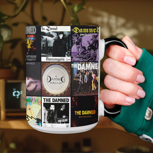 The Damned Accent Mug – Punk & Goth Rock Album Cover Collage Gift