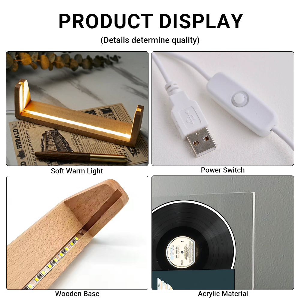 Van Halen Van Halen II Acrylic Light – Vinyl Record Display Lamp