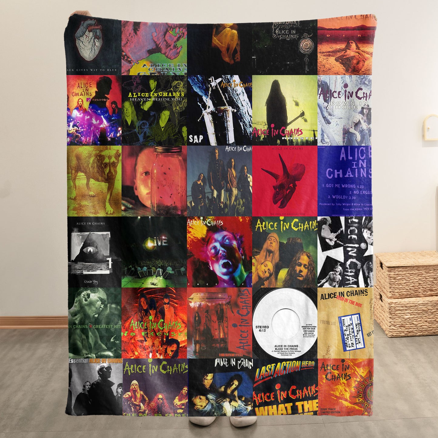 Alice In Chains Sherpa Blanket – Grunge Warmth Wrapped in Iconic Album Art