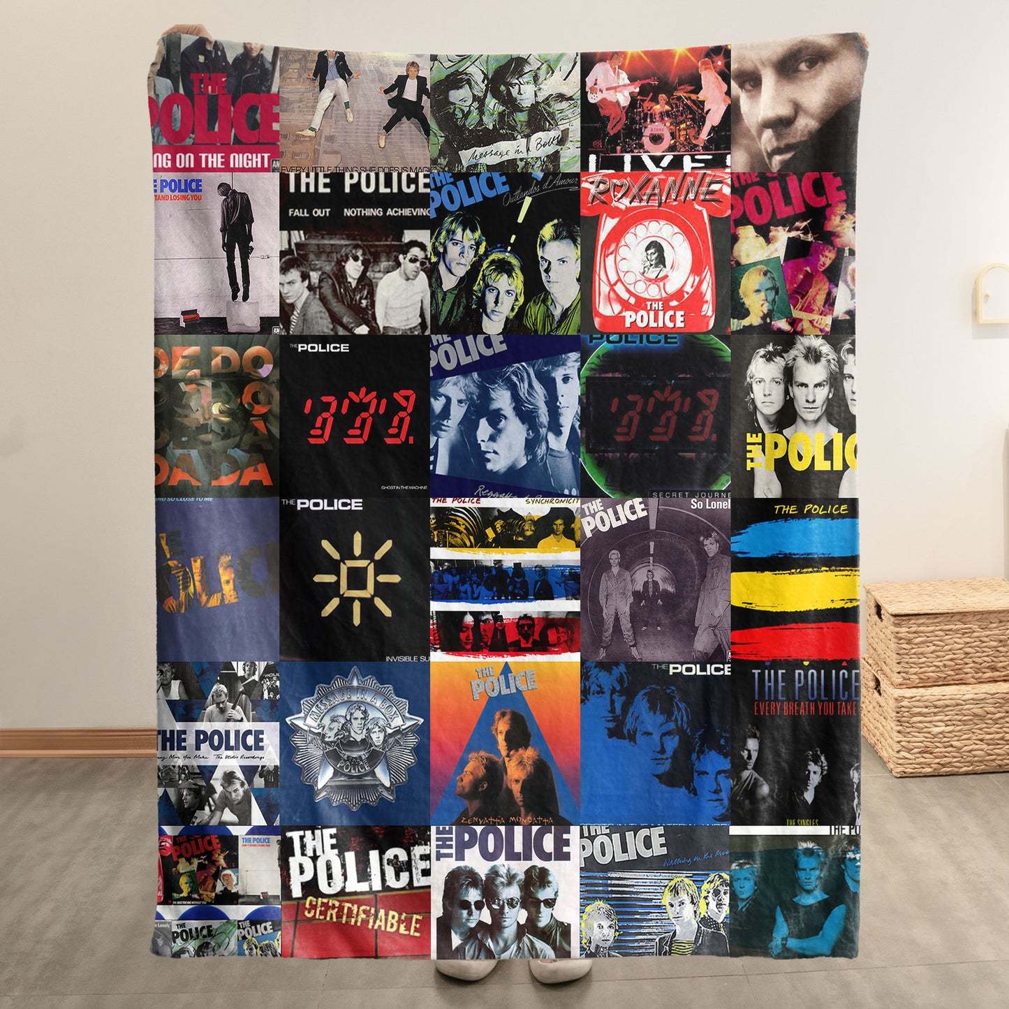 The Police Sherpa Blanket – A Tribute to Timeless New Wave Icons