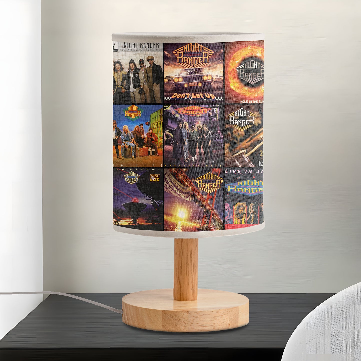 Night Ranger Fabric Lamp – Arena Rock in a Warm Glow ⚡🎸