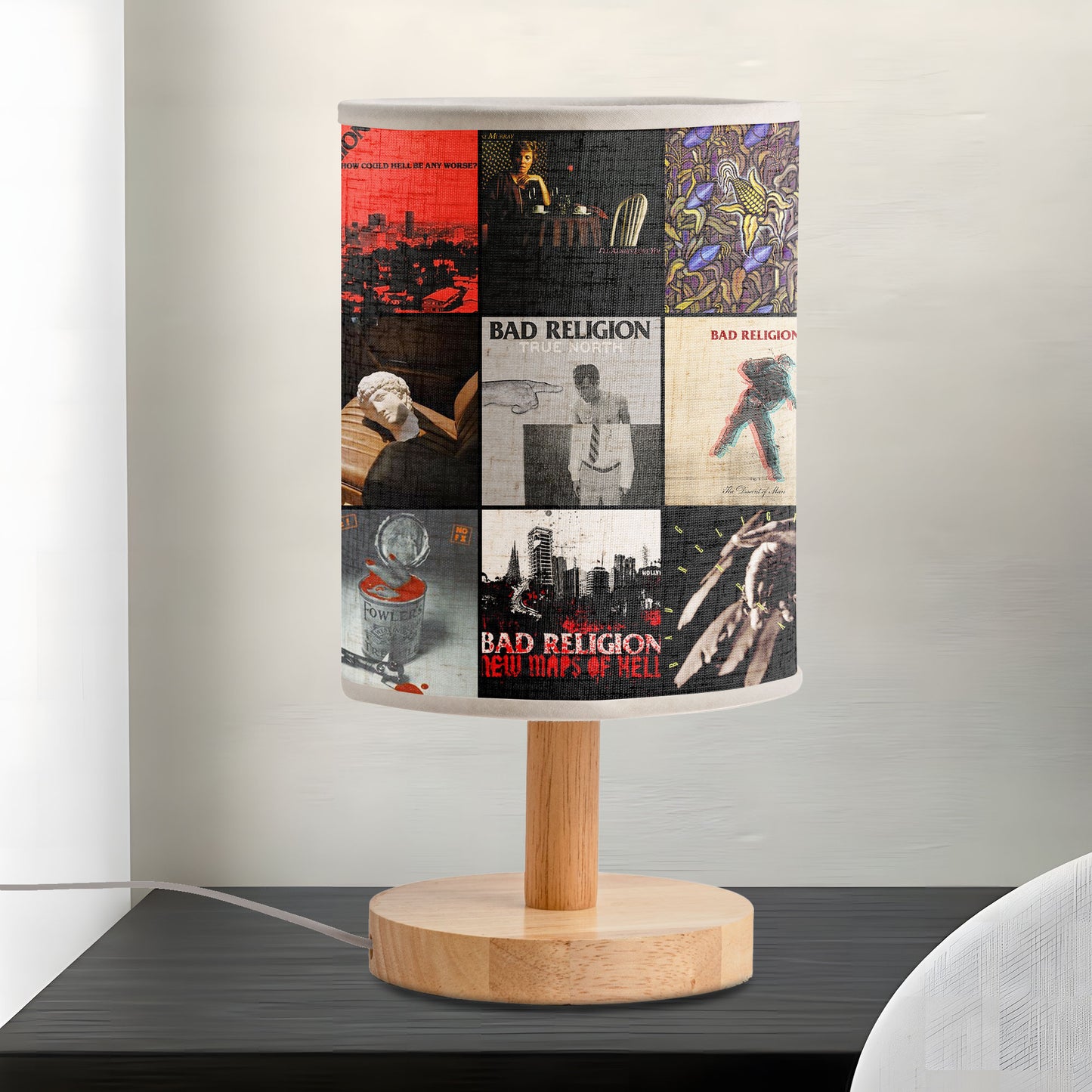 Bad Religion Album Art Collage Lamp