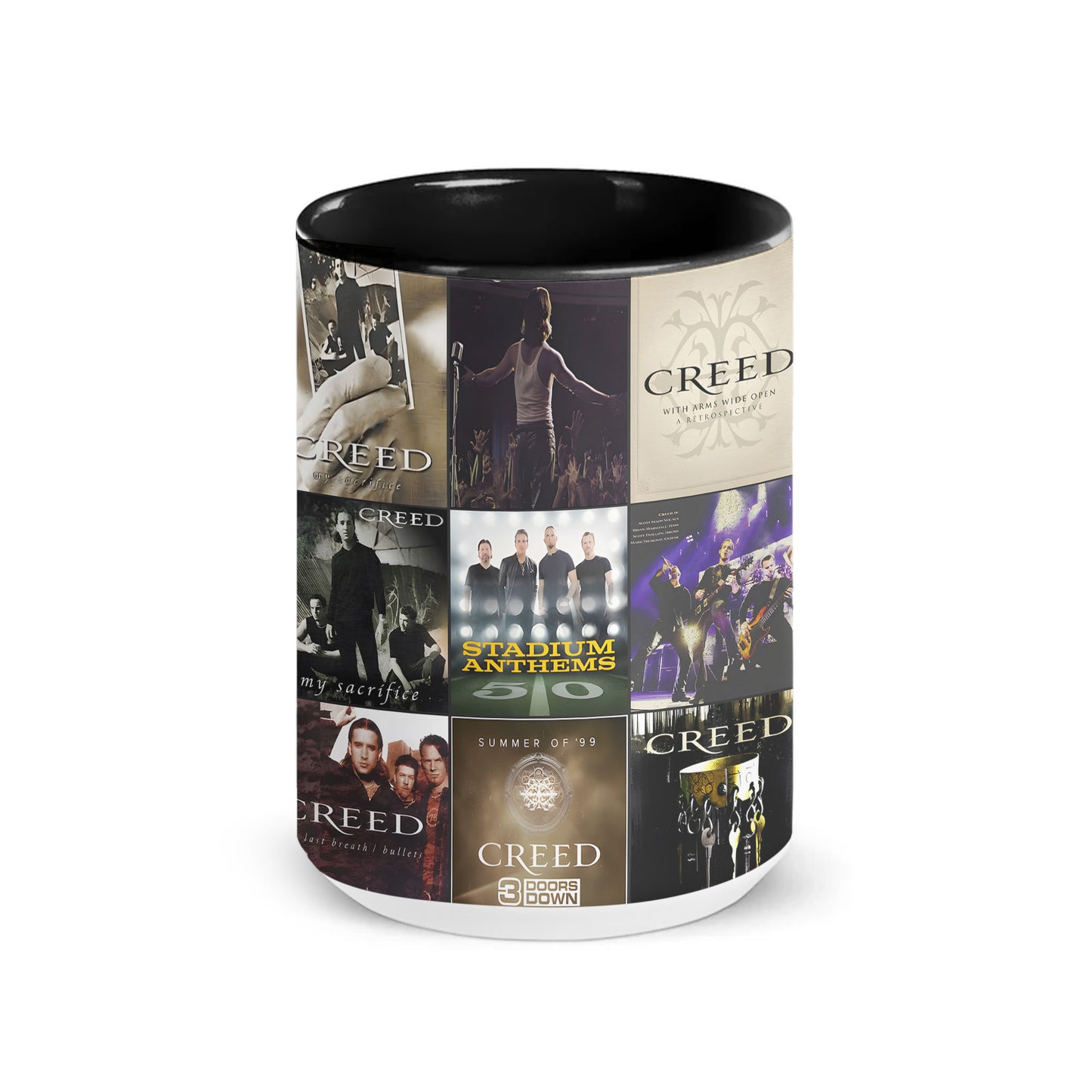 Creed Accent Mug – Classic Album Cover Collage Gift