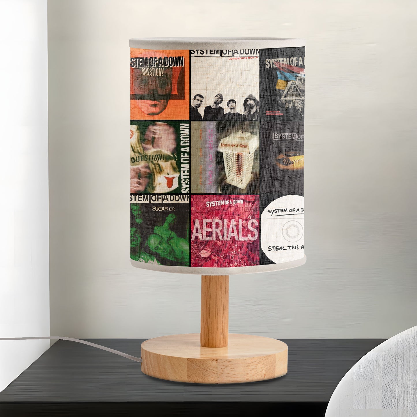 System Of A Down Albums Lamp – Illuminate Your Space with Metal Mayhem