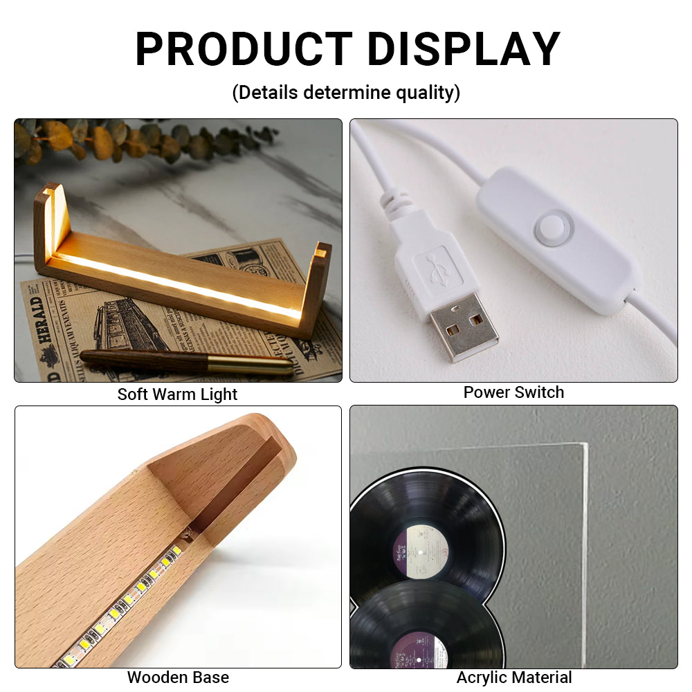 Pink Floyd The Wall Double Vinyl Album Acrylic Light Display